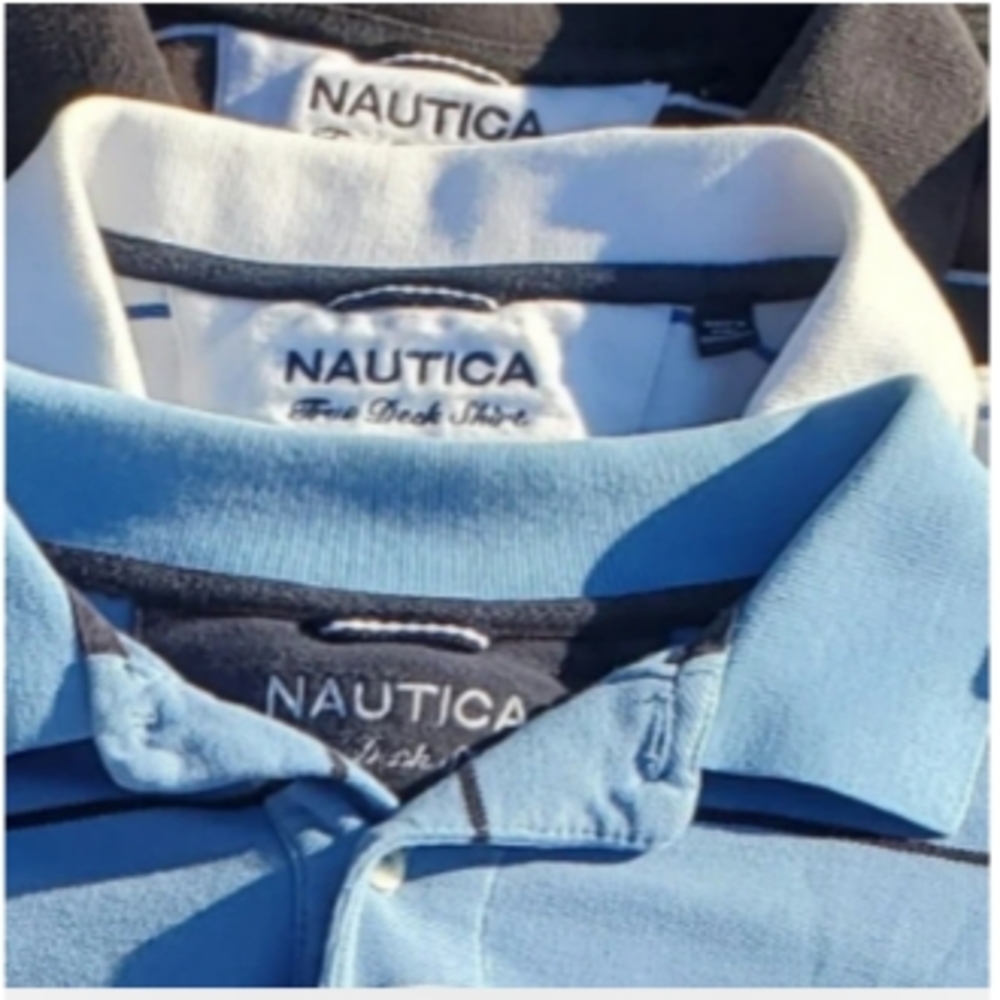 Nautica Men's Blue Polo Shirt